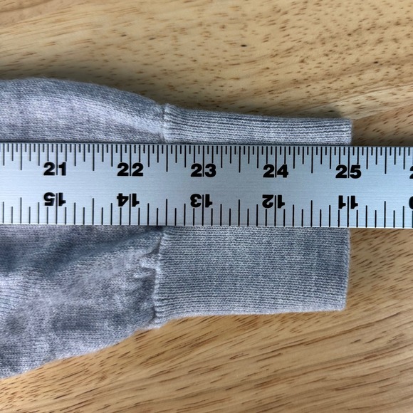 Collars & Co. Men's Medium Gray Merino Wool 1/4 Quarter Zip Pullover Sweater - Picture 6 of 7